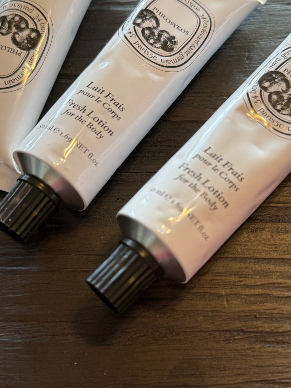 Diptyque Lait Frais Lotion , 3 tubes